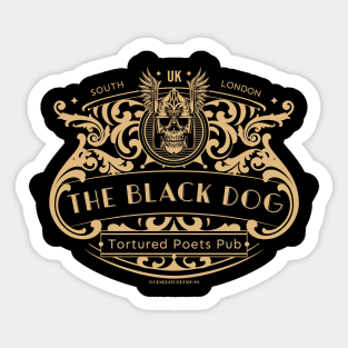 The Black Dog - The Tortured Poets Department Sticker